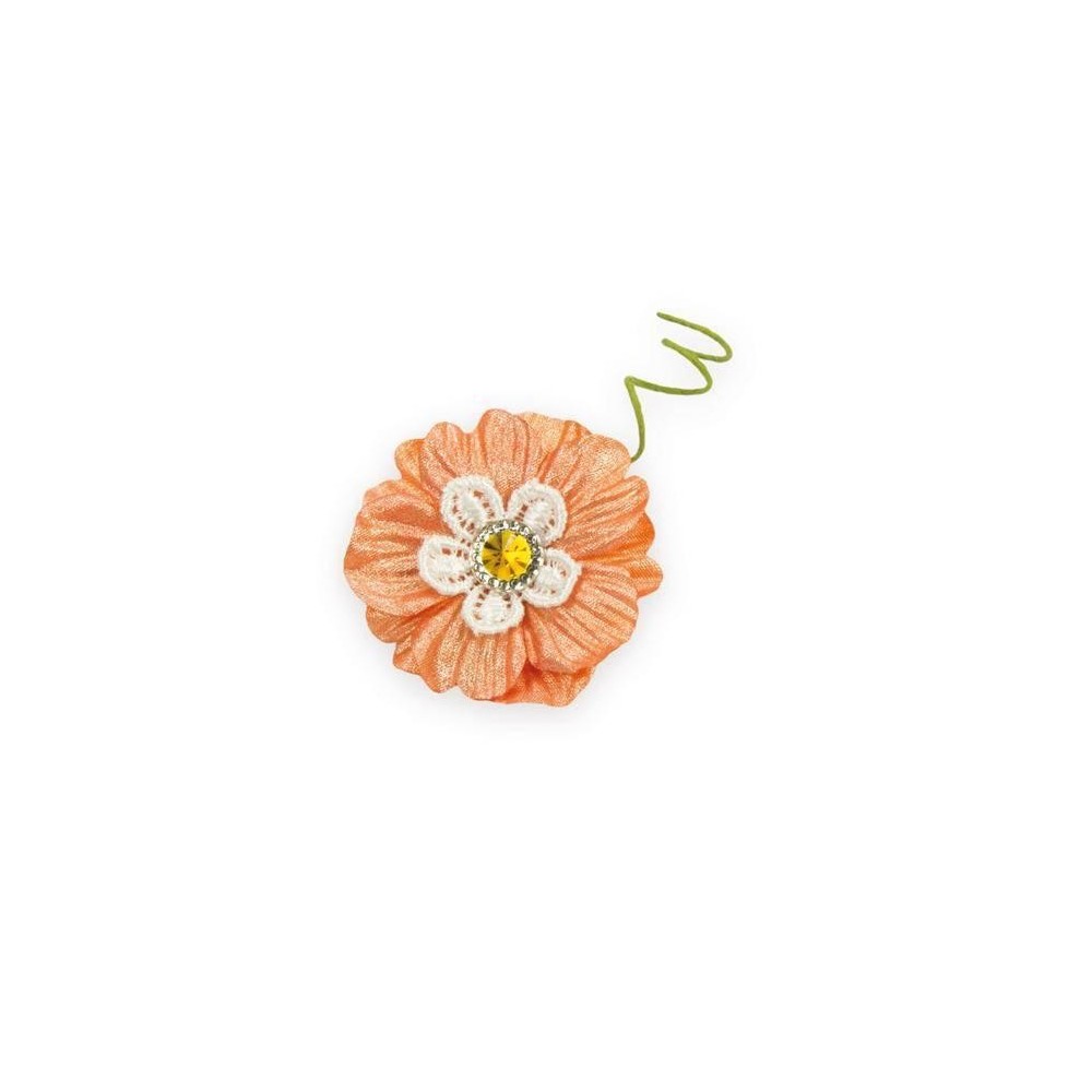 MARGHERITA CON STRASS ARANCIO 360-60